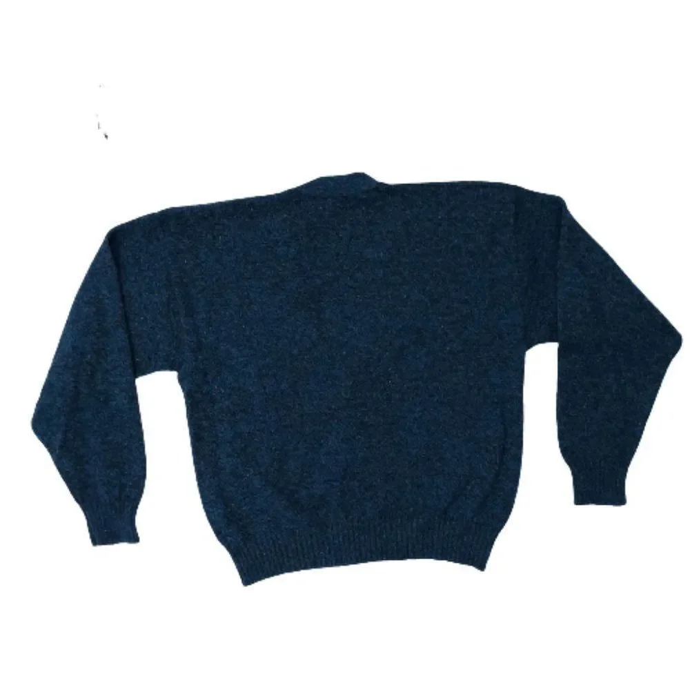 Vintage 1980s 1990s Jantzen Cardigan sweater, Unisex, Blue, L - Picture 14 of 16
